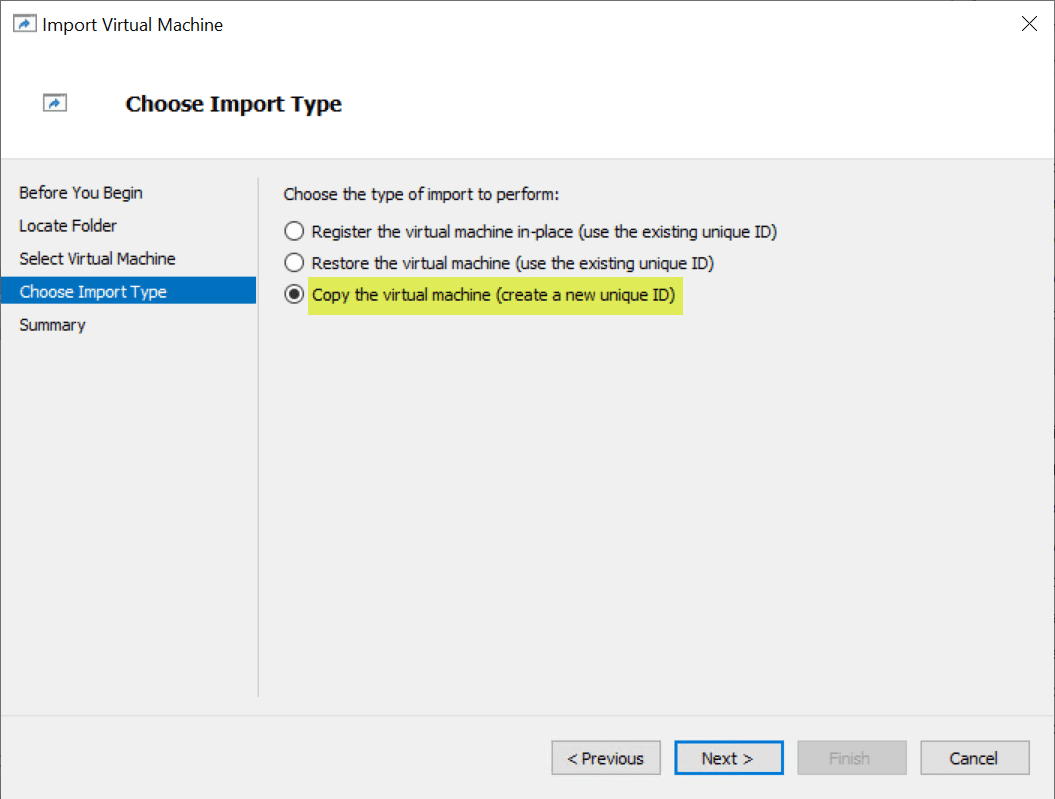 Hyper-V Clone VM