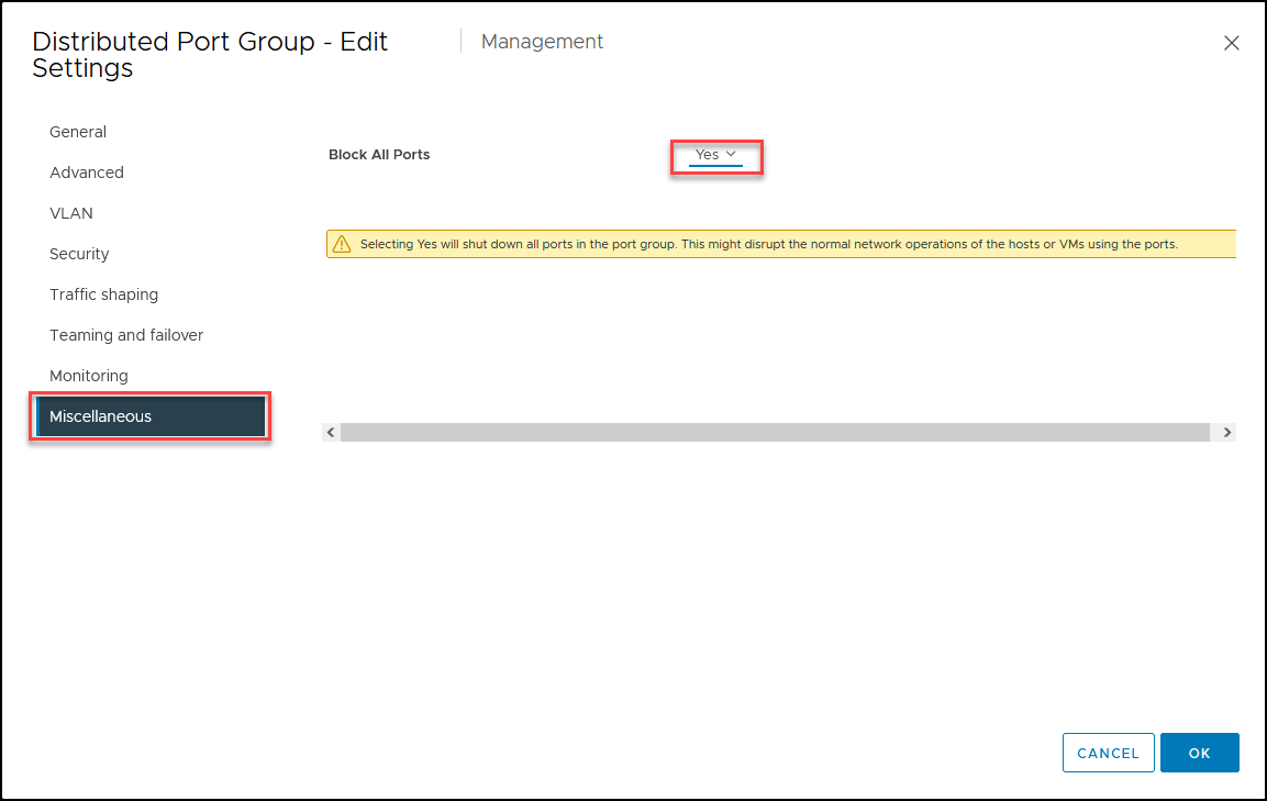 vSphere Distributed Switch