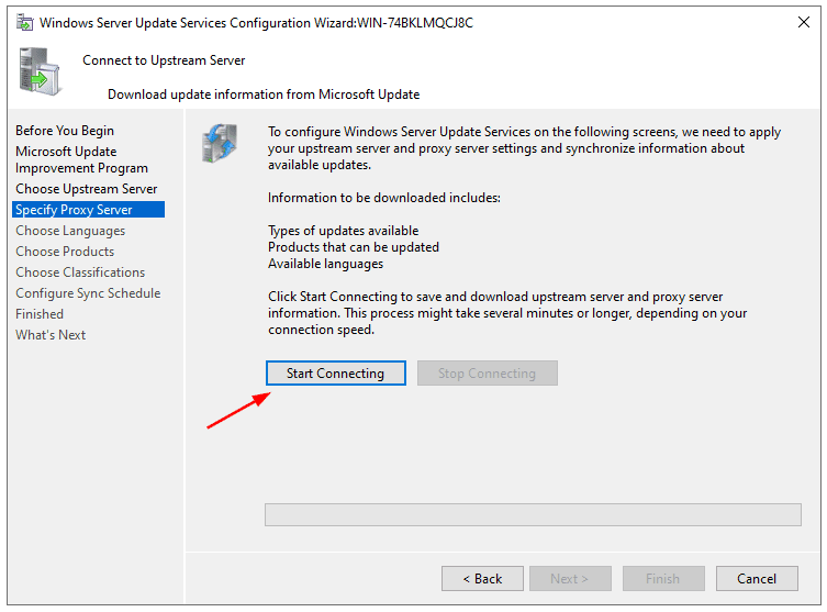 Post-deployment WSUS