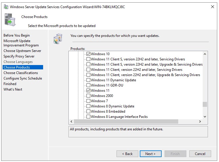 Post-deployment WSUS