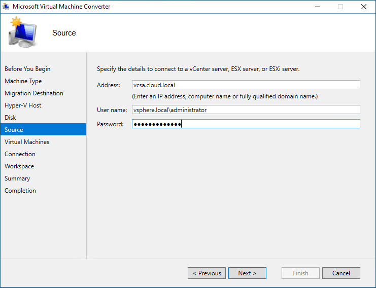 Convert VMware to Hyper-V using native Microsoft tools