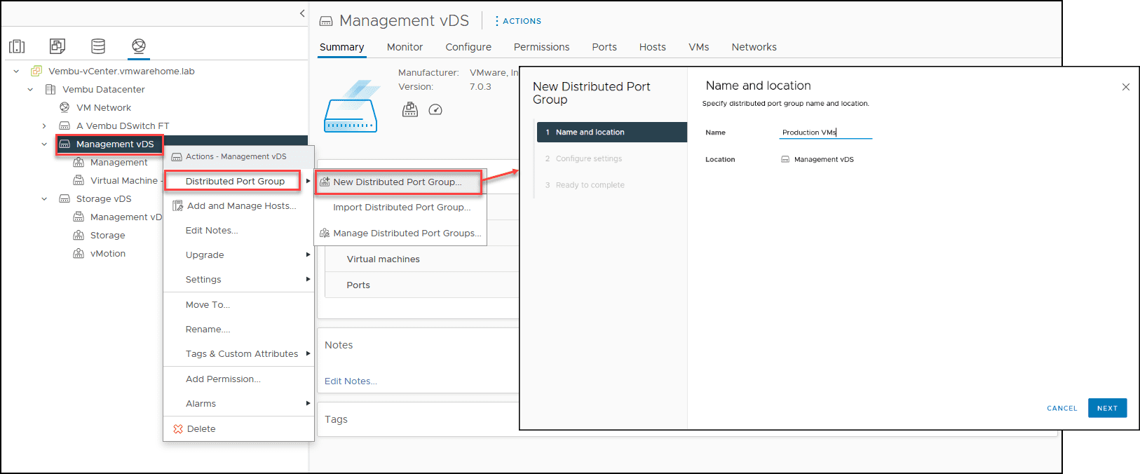 vSphere Distributed Switch