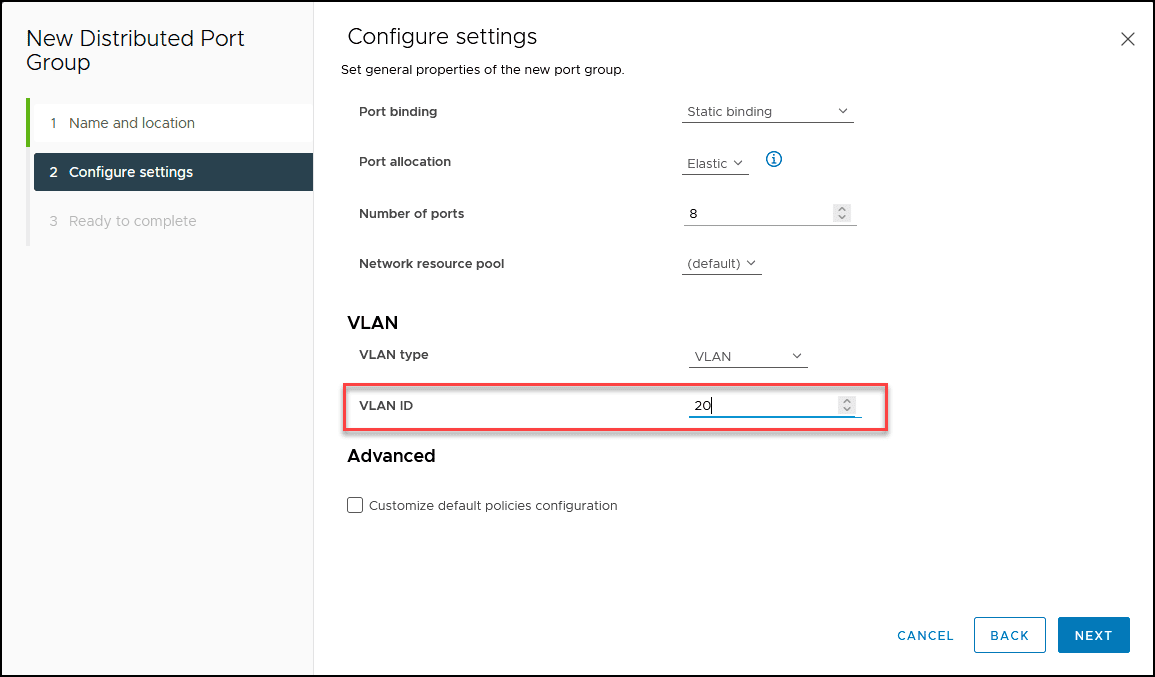 vSphere Distributed Switch