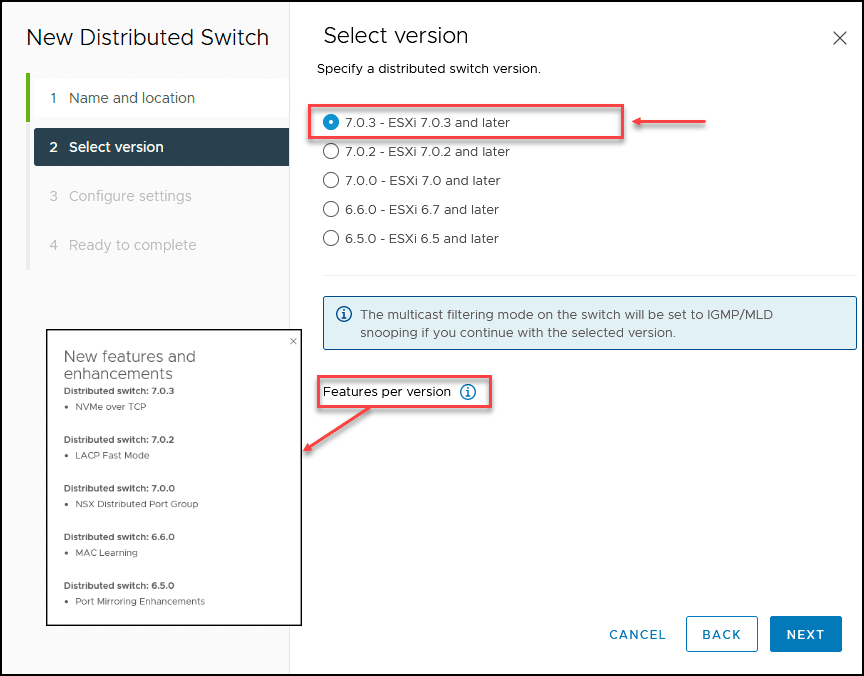 vSphere Distributed Switch