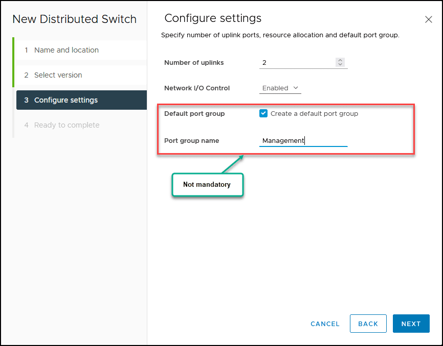 vSphere Distributed Switch