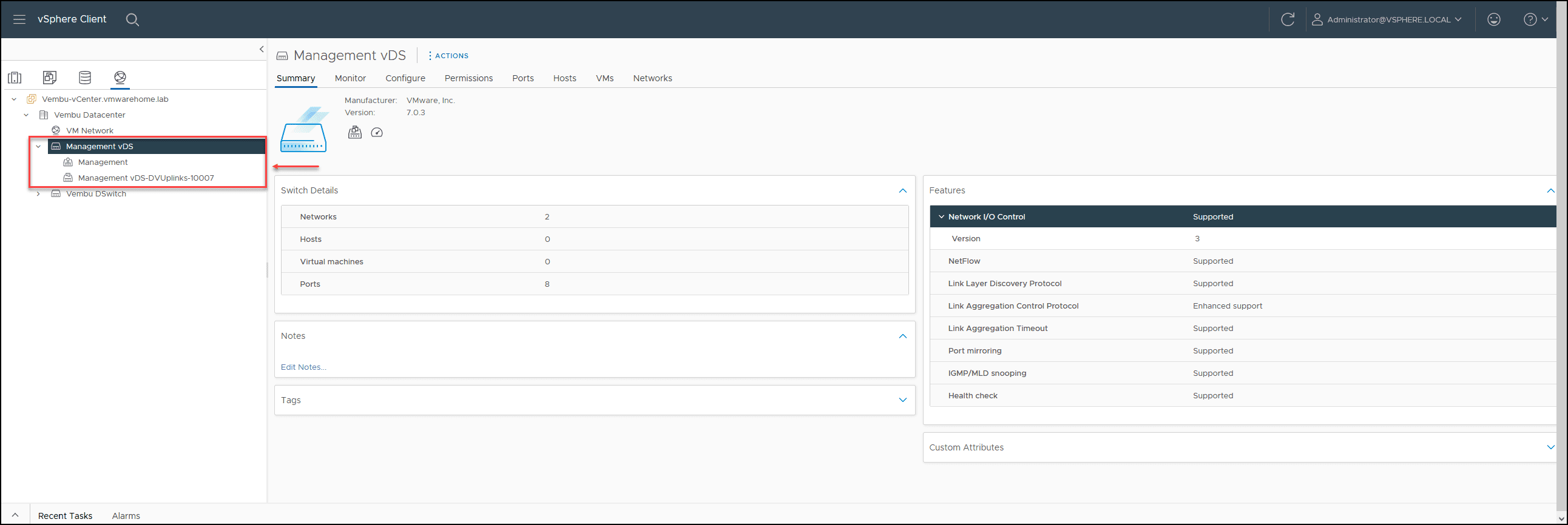 vSphere Distributed Switch