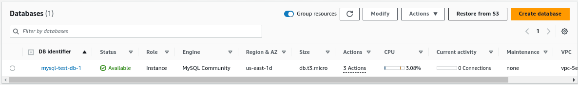 AWS MySQL DB from AWS S3