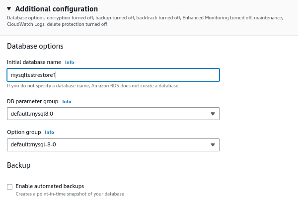 AWS MySQL DB from AWS S3