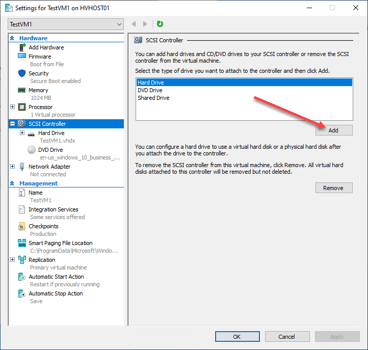 Shared Folders in Hyper-V