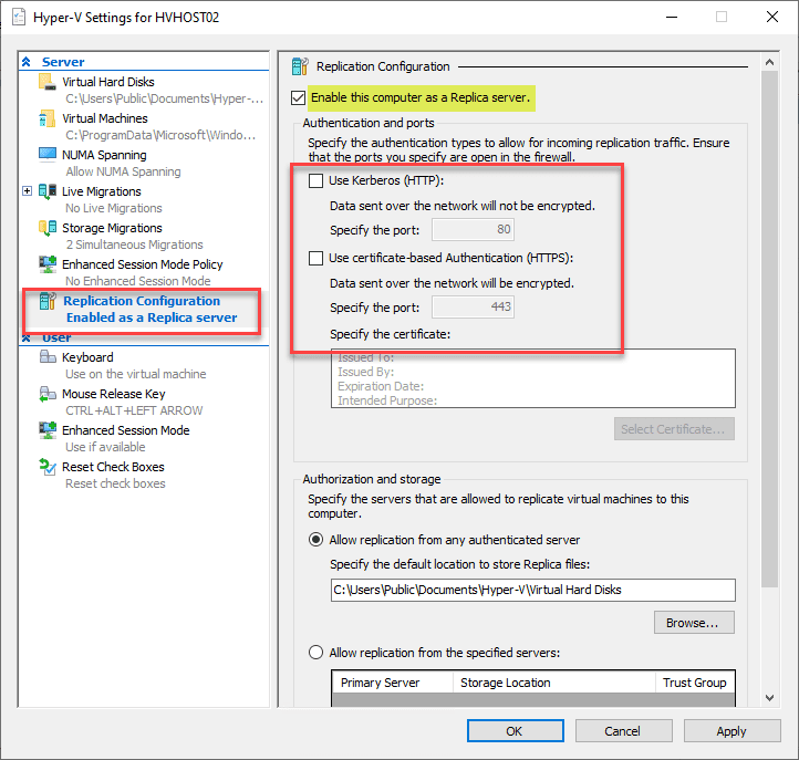 Replicate Hyper-V