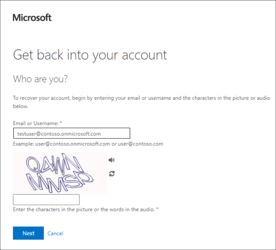 Microsoft Entra Self Service Password