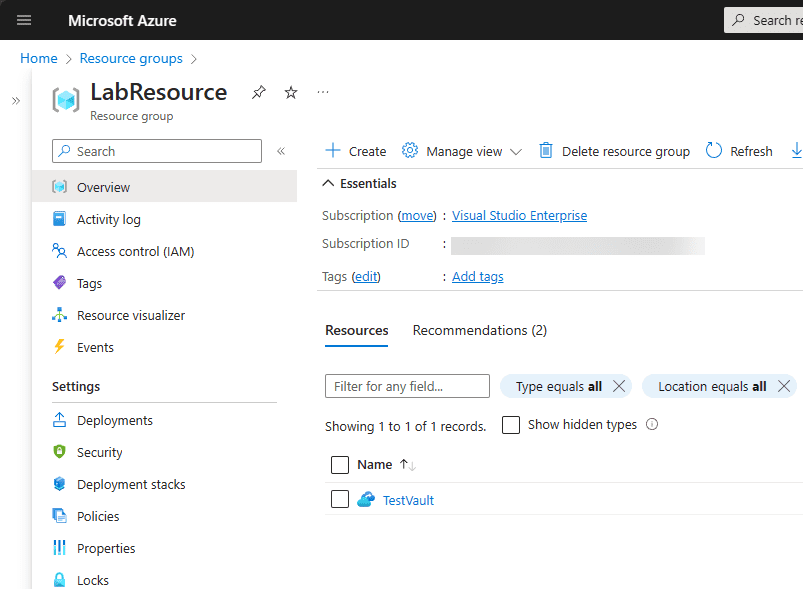 Azure Resource Tags