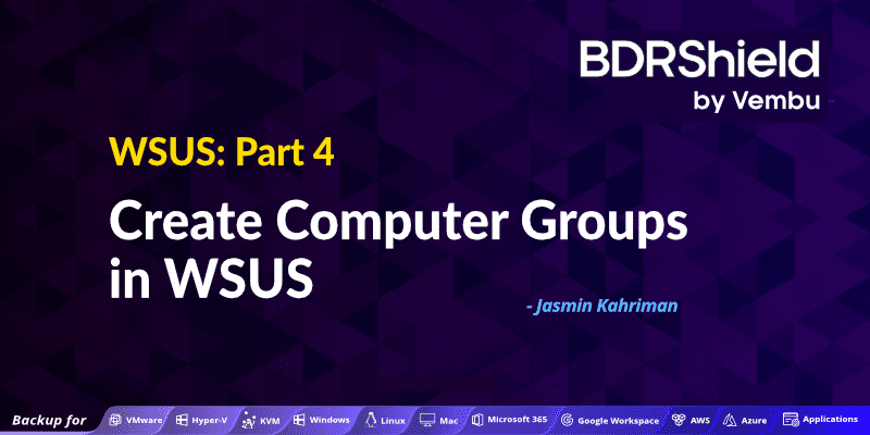 WSUS computer groups