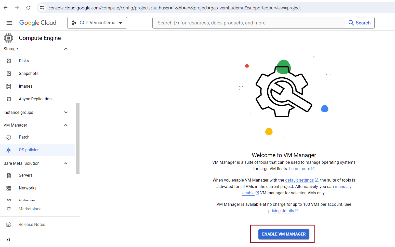 GCP VM Manager