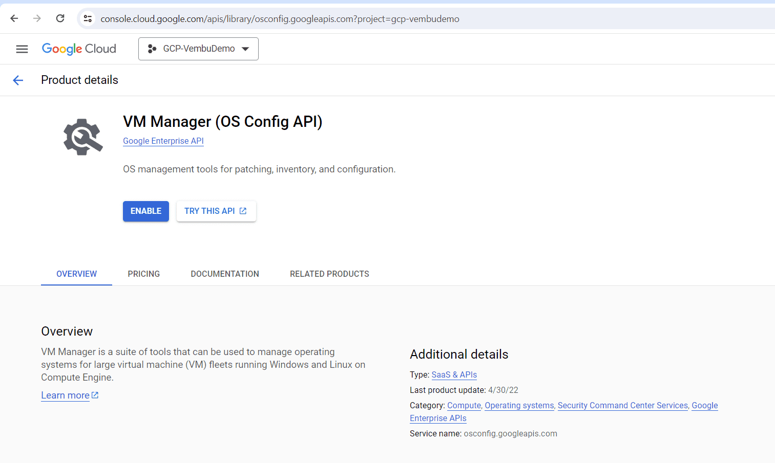 GCP VM Manager