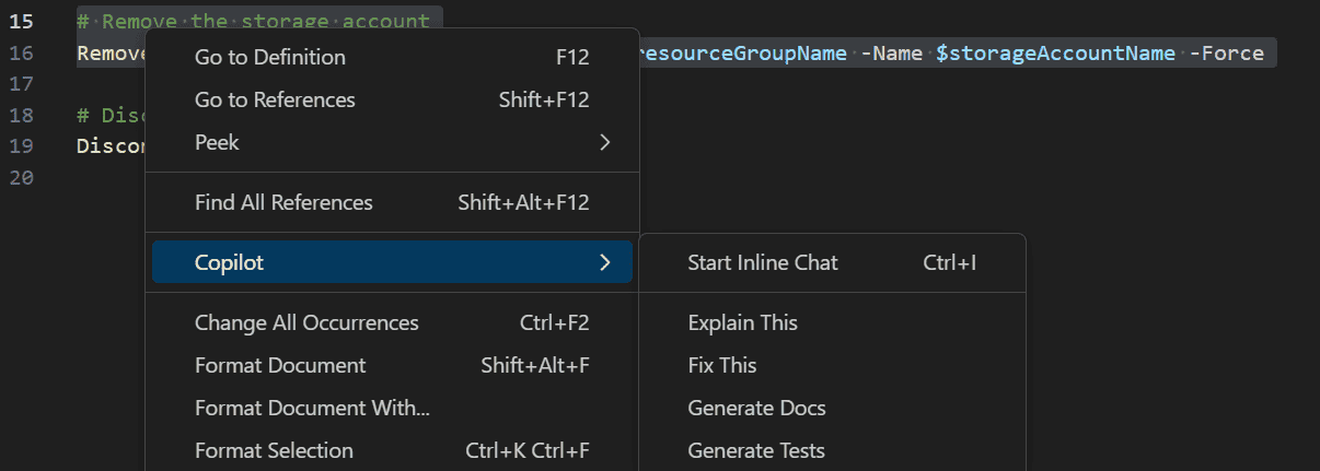 GitHub Copilot in Visual Studio Code