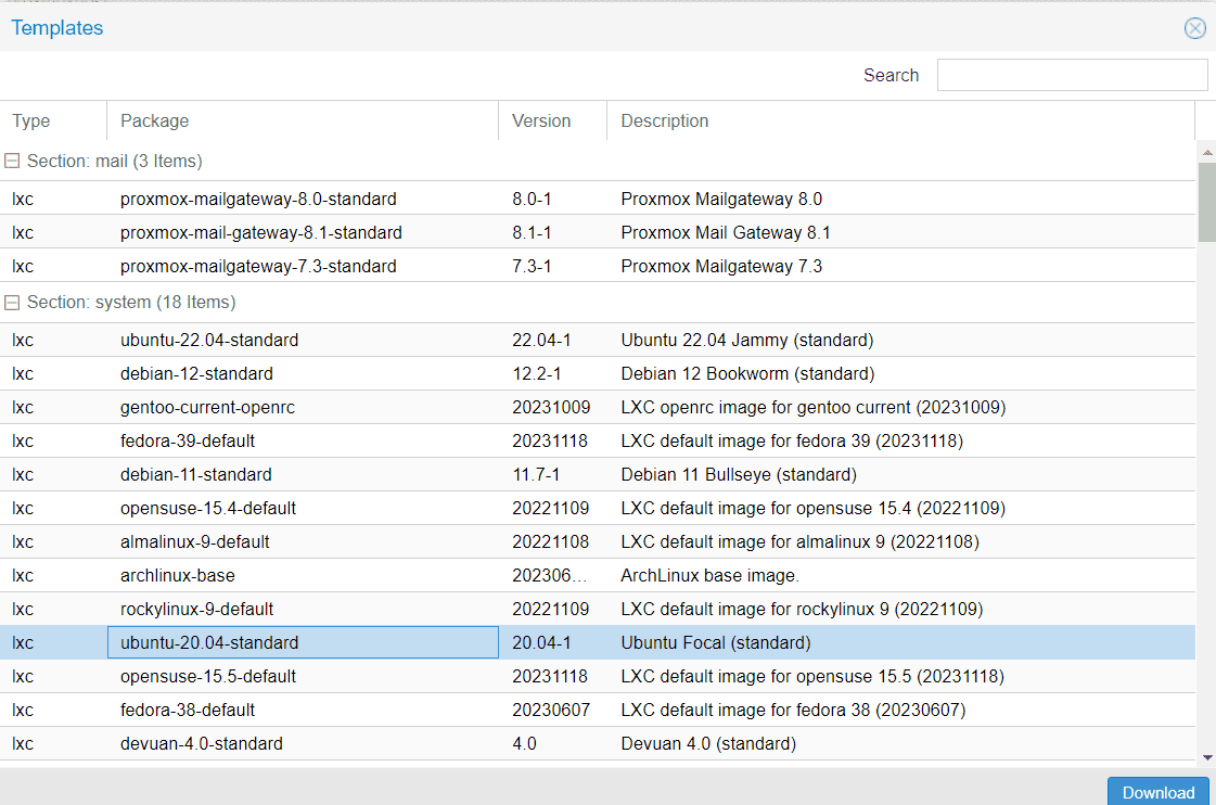 LXC Container in Proxmox host 