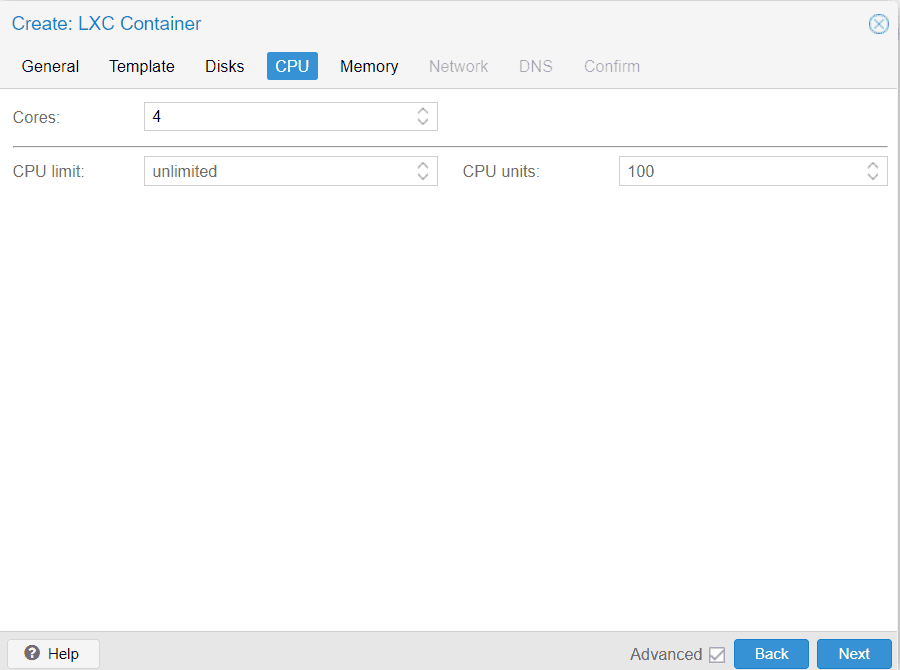 LXC Container in Proxmox host 