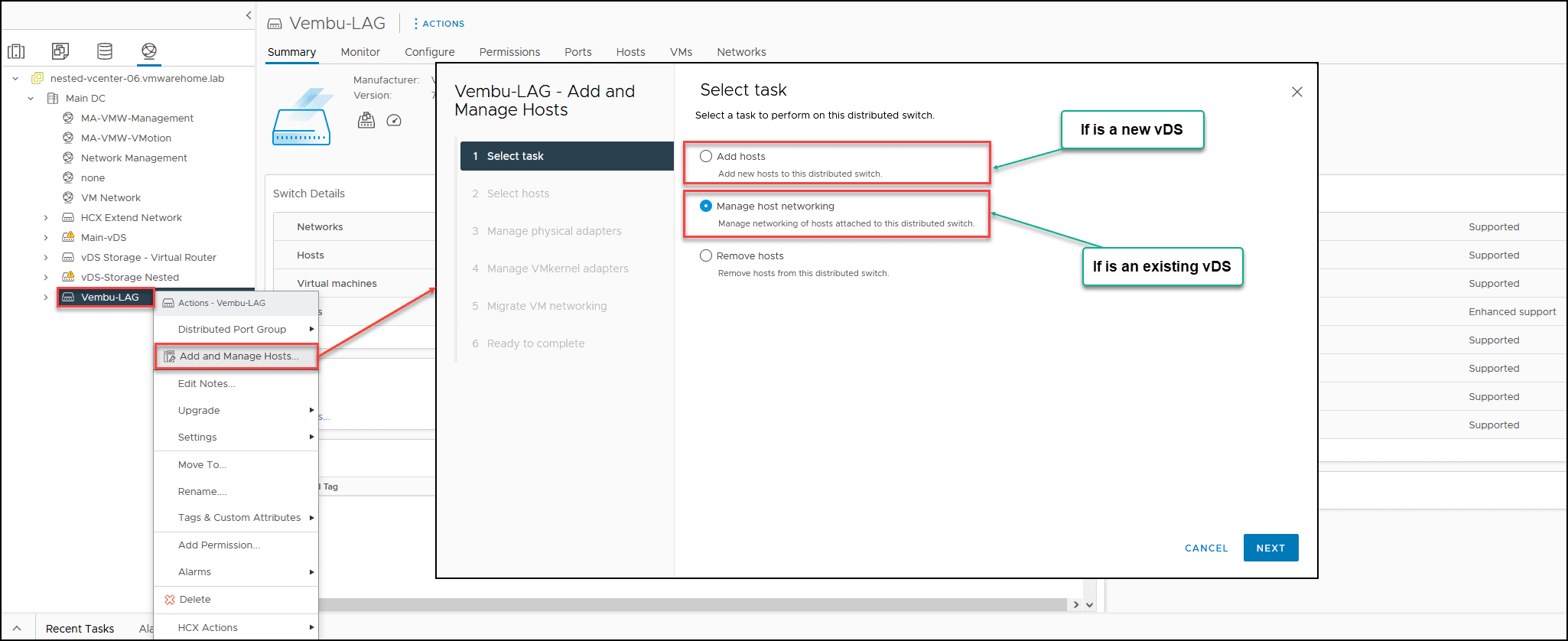 VMware use LACP in vDSwitch