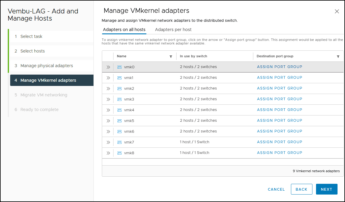 VMware use LACP in vDSwitch