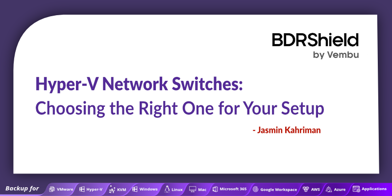 Hyper-V backup solution