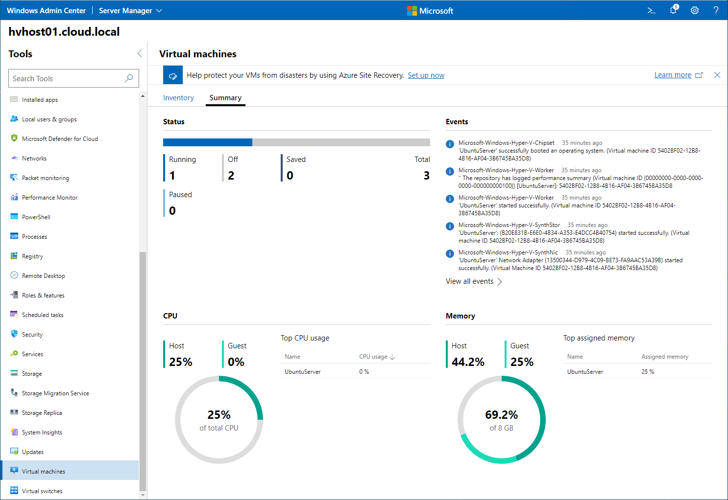 Management with Windows Admin Center