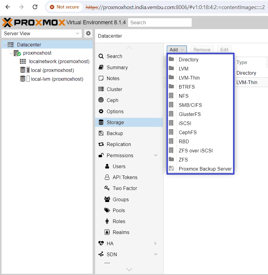 Proxmox Disk Storage and File Systems