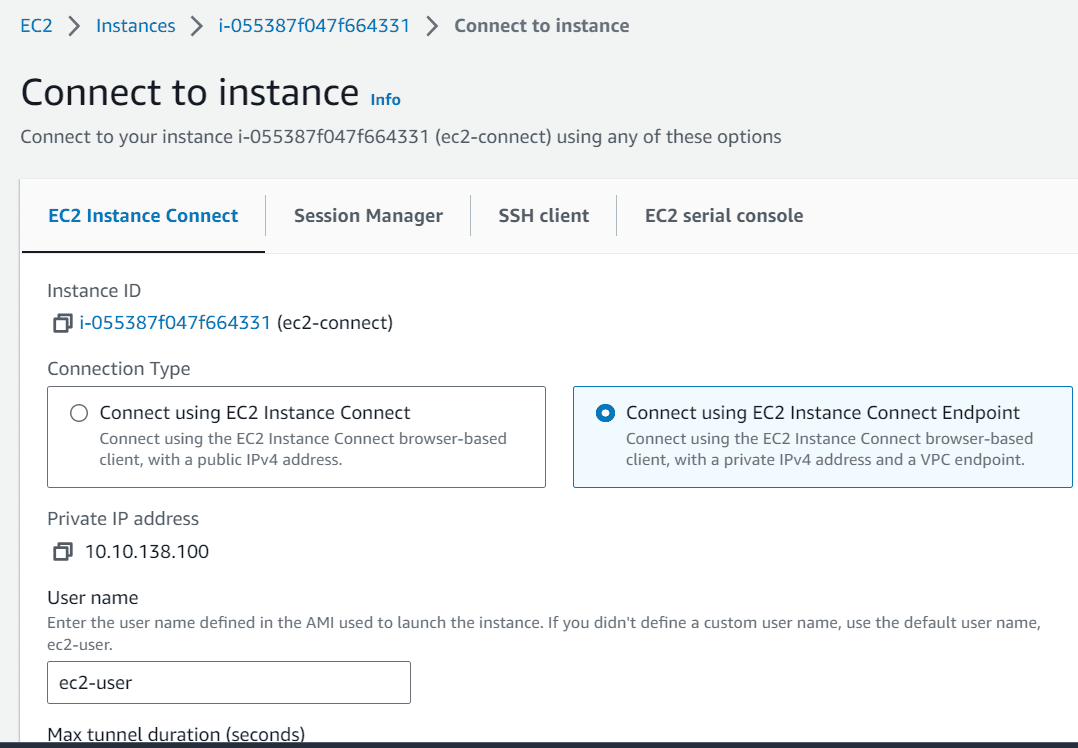 EC2 instance connect