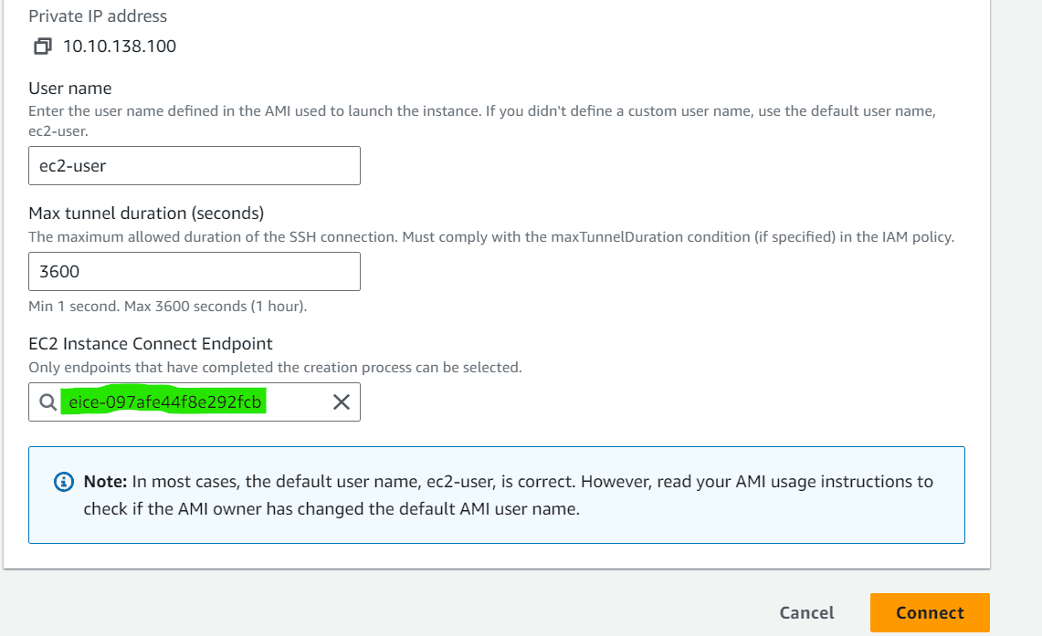 EC2 instance connect