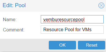 Resource Pool & VM in Proxmox