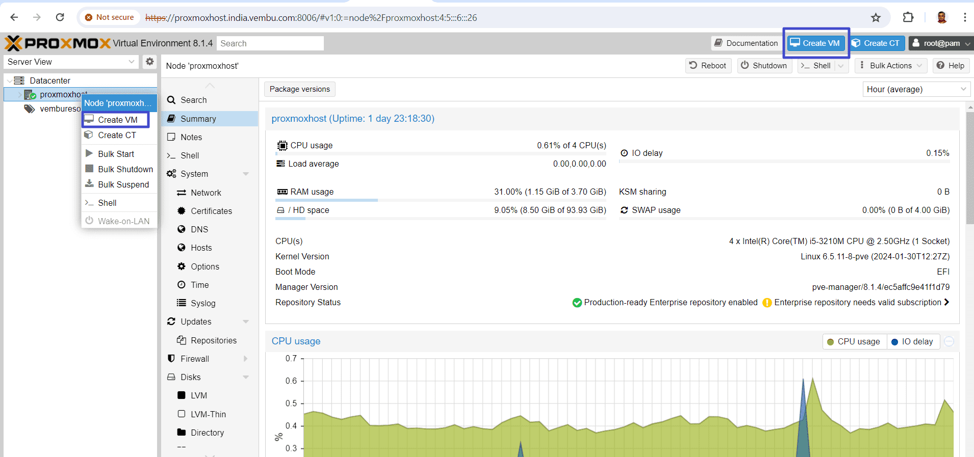 Resource Pool & VM in Proxmox