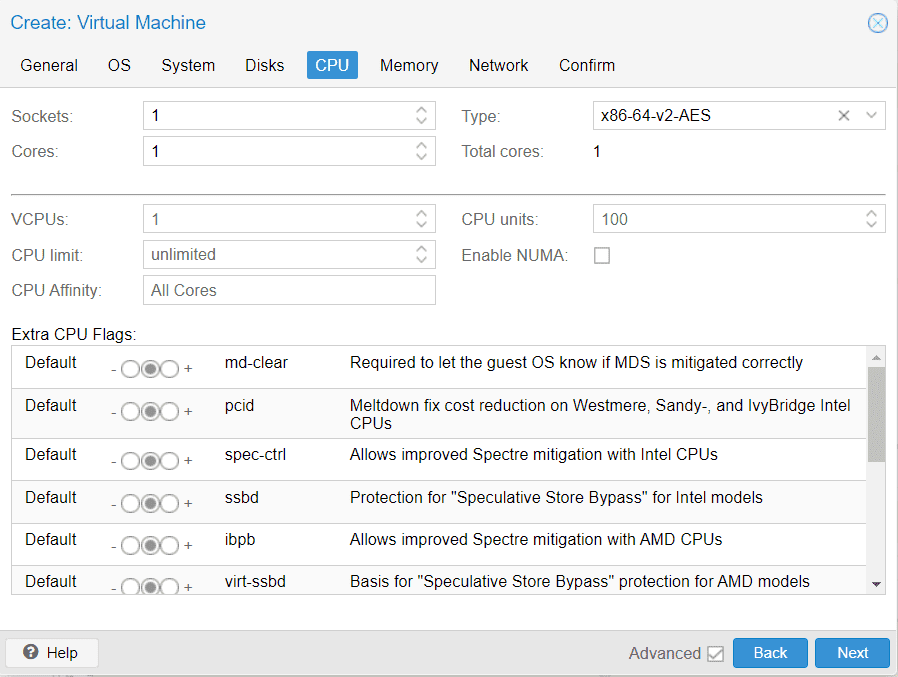 Create Resource Pool in Proxmox