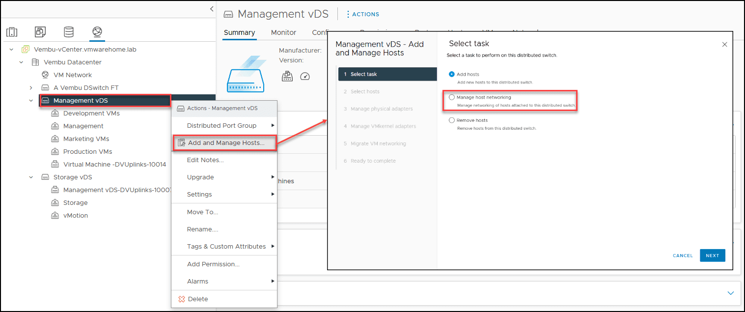 vSphere Distributed Switch