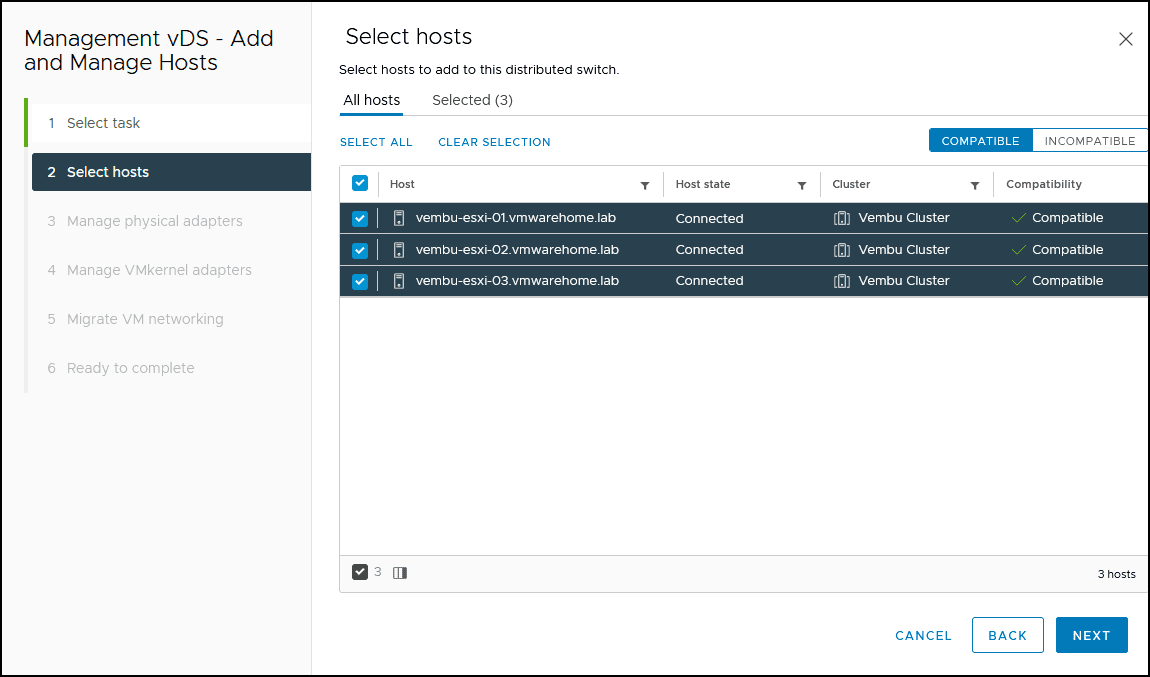 vSphere Distributed Switch