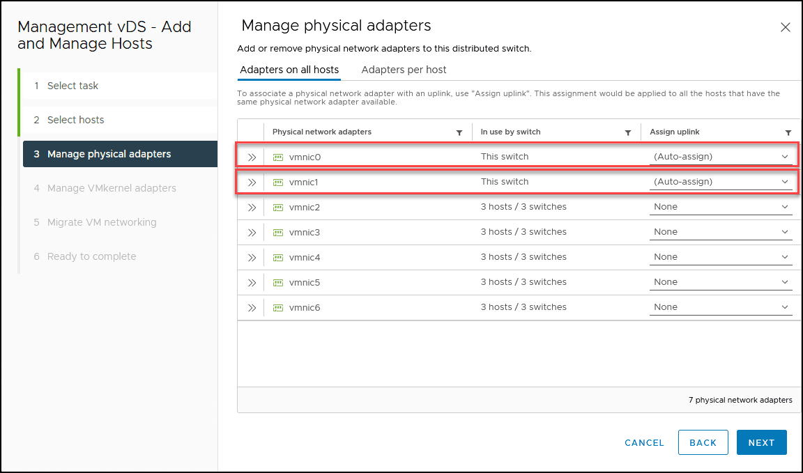 vSphere Distributed Switch