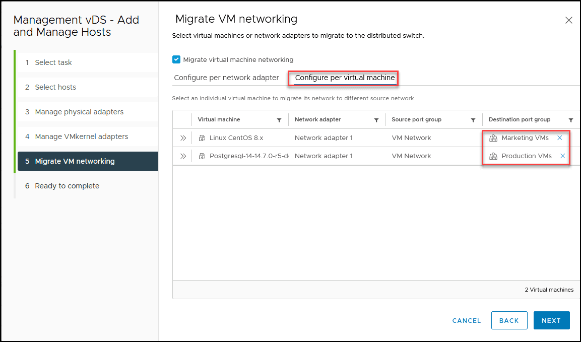 vSphere Distributed Switch