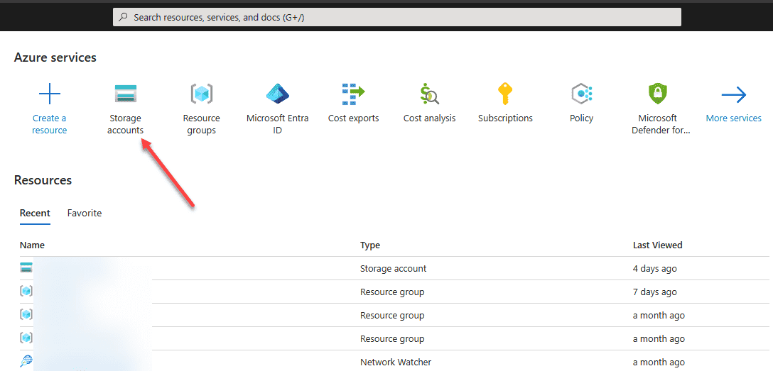 Azure Storage Access Keys