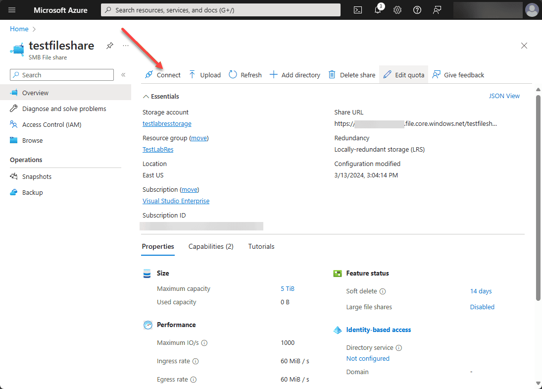 File Share in Azure