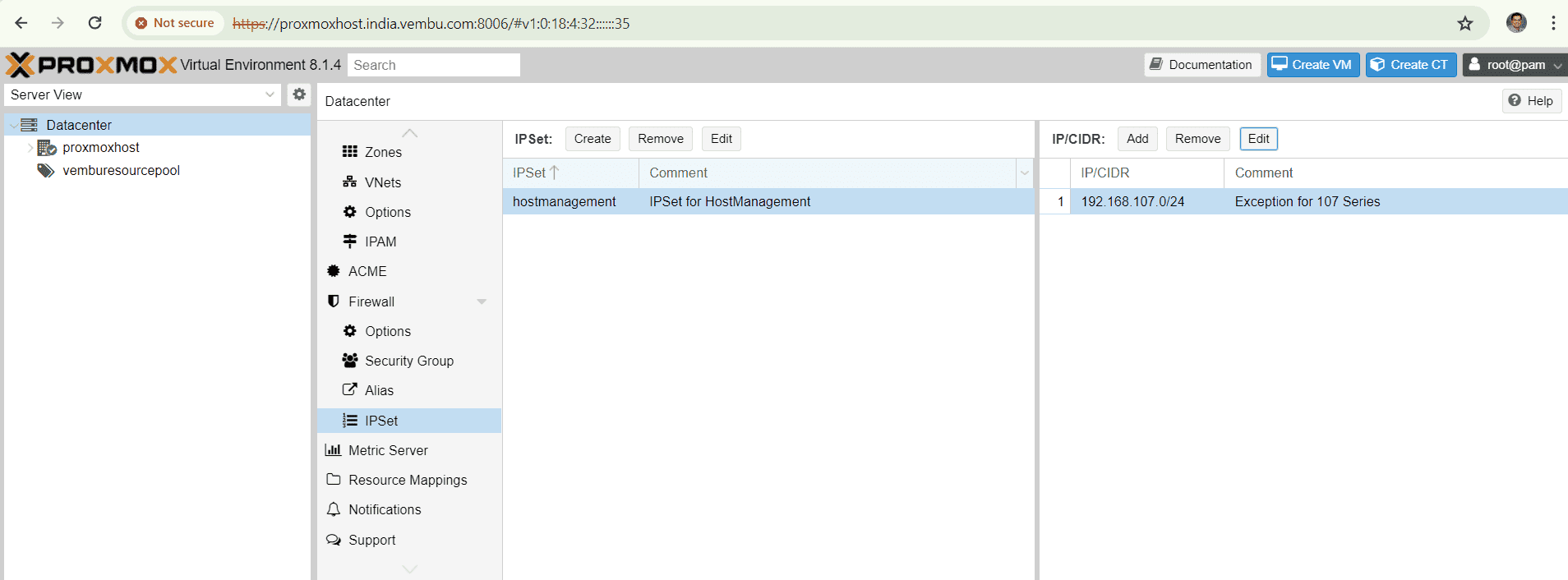 Proxmox VE Firewall