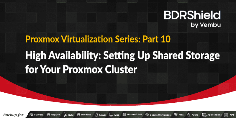 Shared Storage Proxmox Cluster