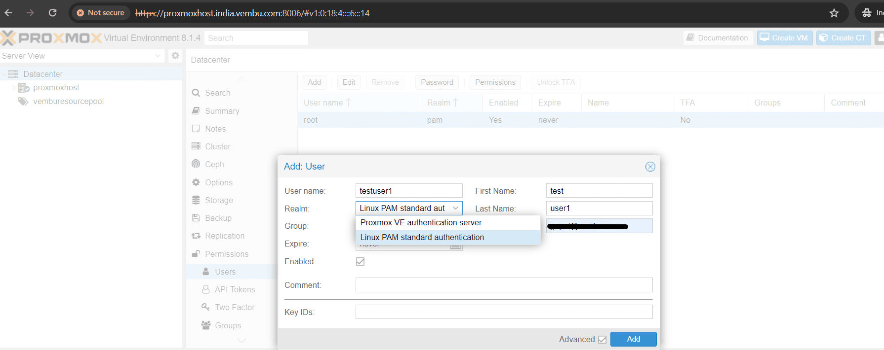 Permission Management in Proxmox