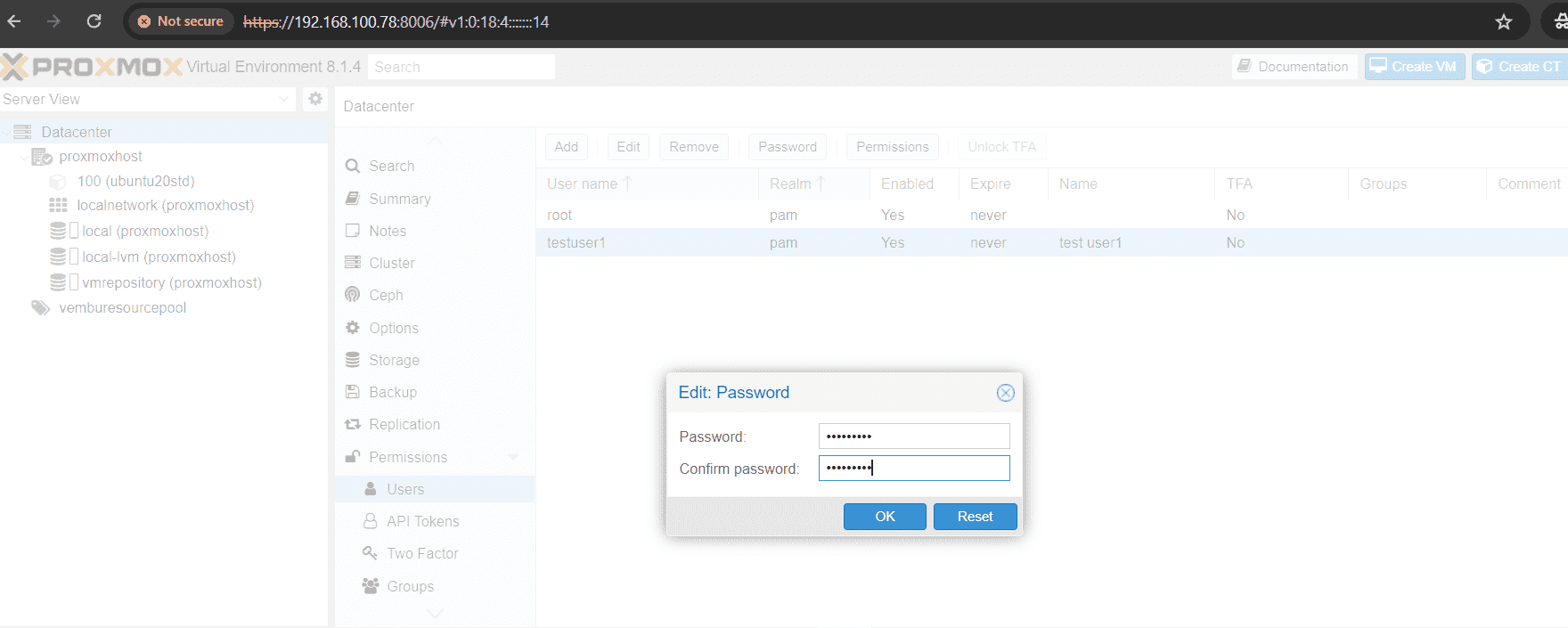 Permission Management in Proxmox