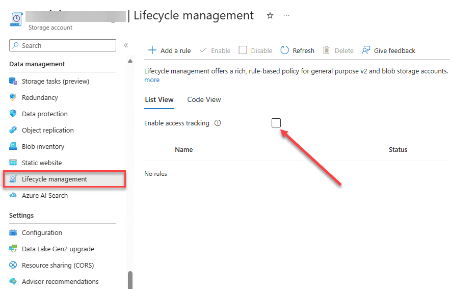 Blob Lifecycle Management