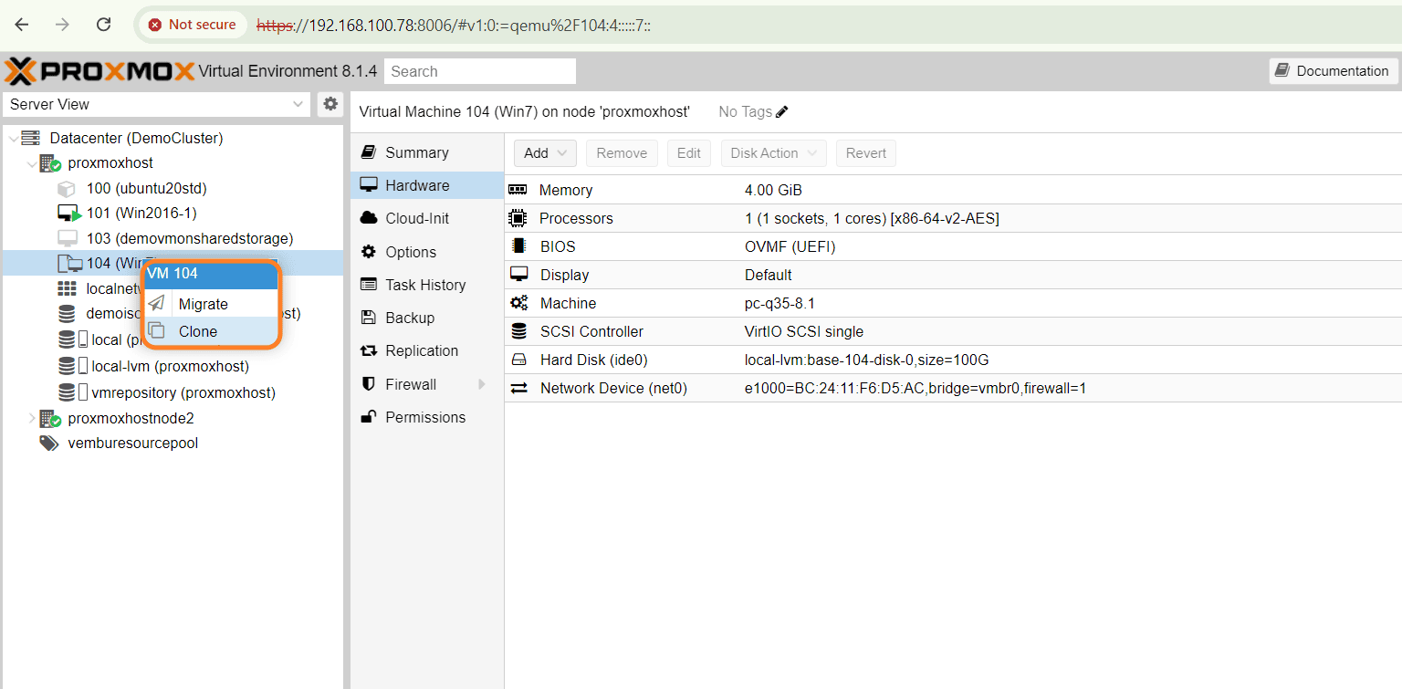 proxmox clone vm