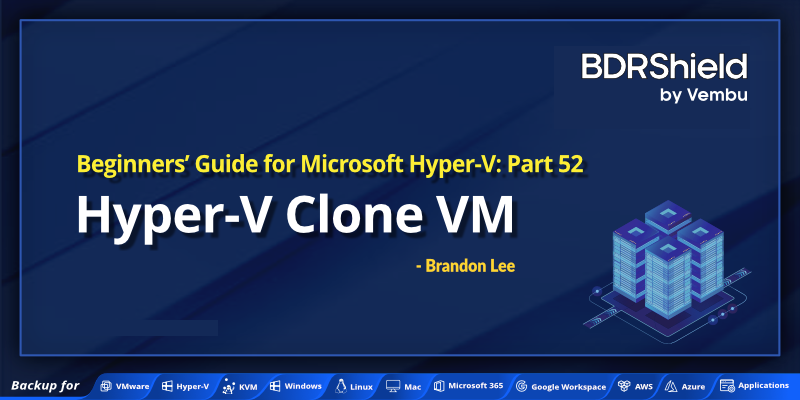 Hyper-V export and import VM