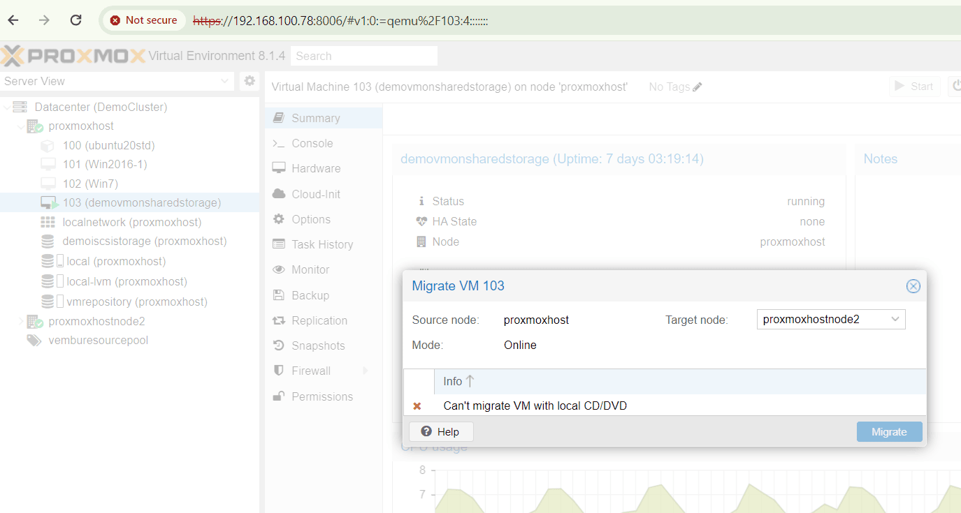 Proxmox VM Migration