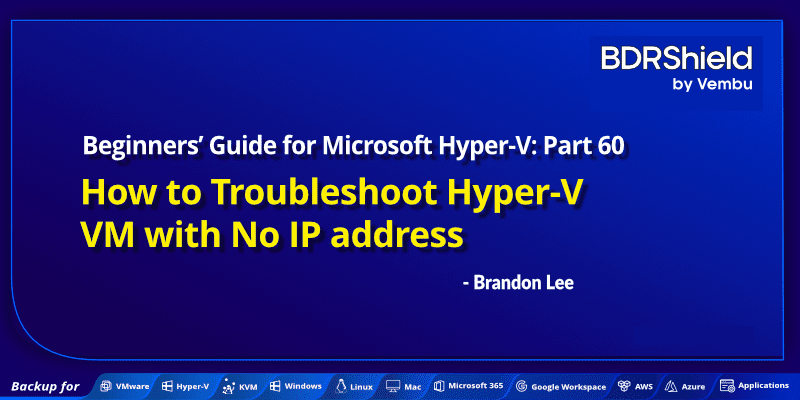 Backup for Hyper-V VMs