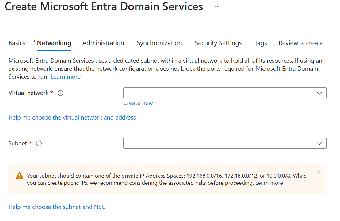 Azure VM Domain Integration