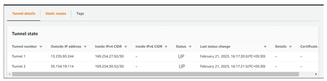 create VPN connection