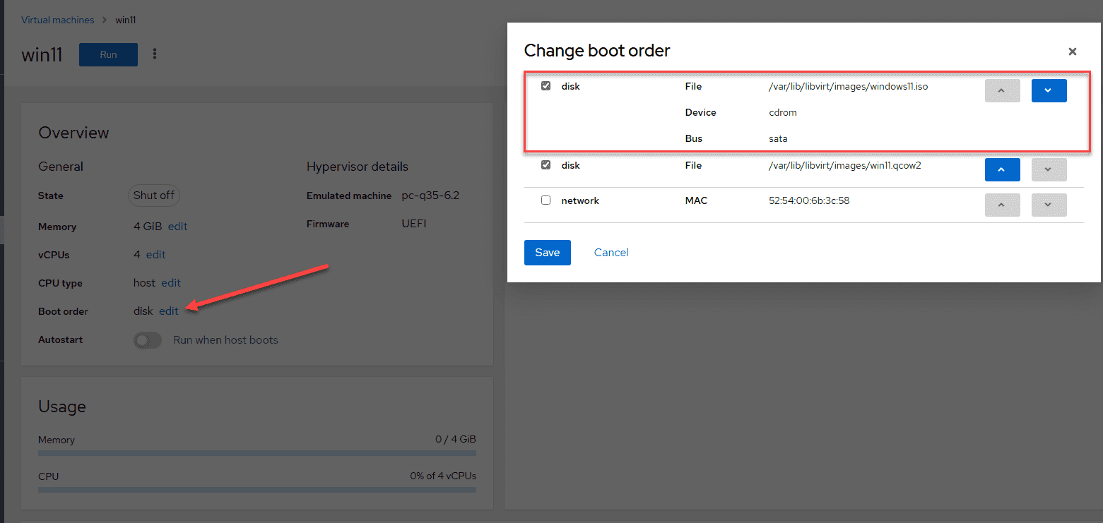 KVM Virtual Machines in Cockpit